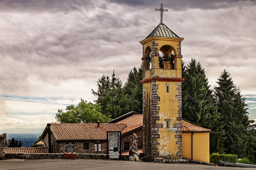 brown and beige church