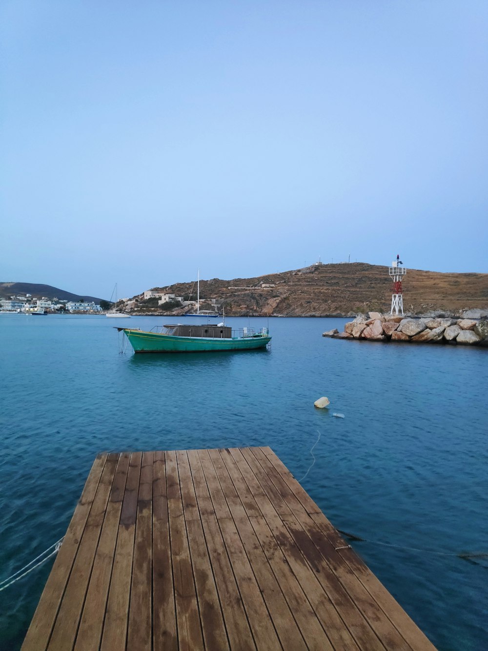 brown wooden dock