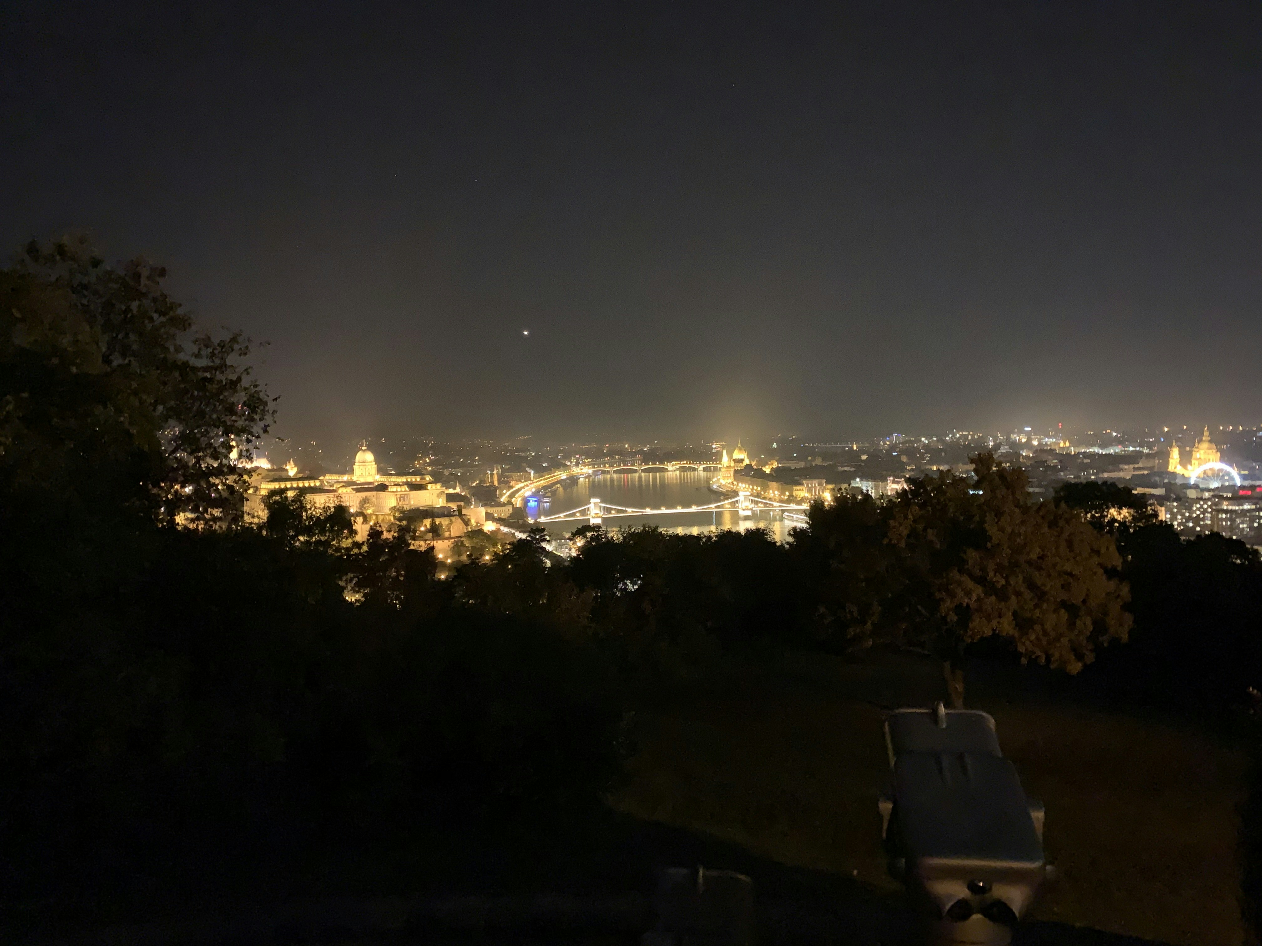 aerial photography of an urban city skyline during nighttime, 