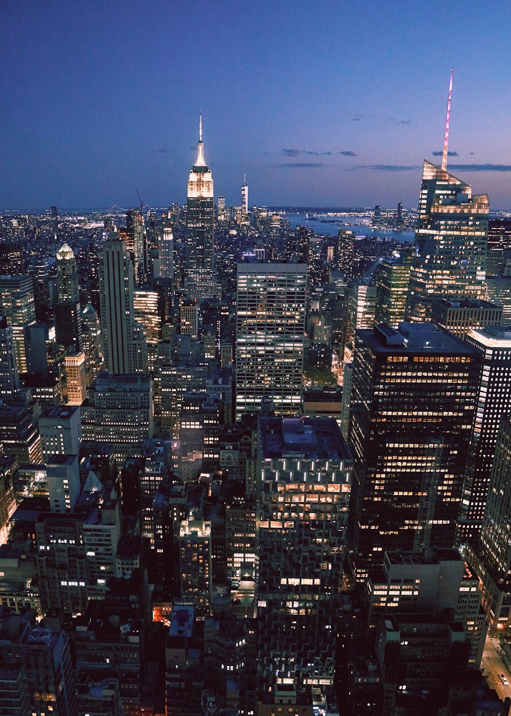 aerial view of buildings