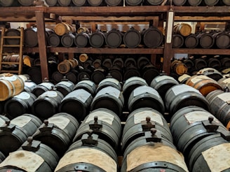 containers and bottles on shelf