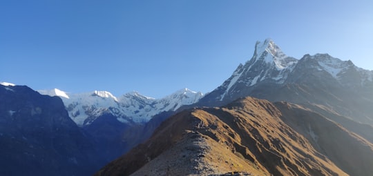 brown and black mountain bike in Annapurna Conservation Area Nepal