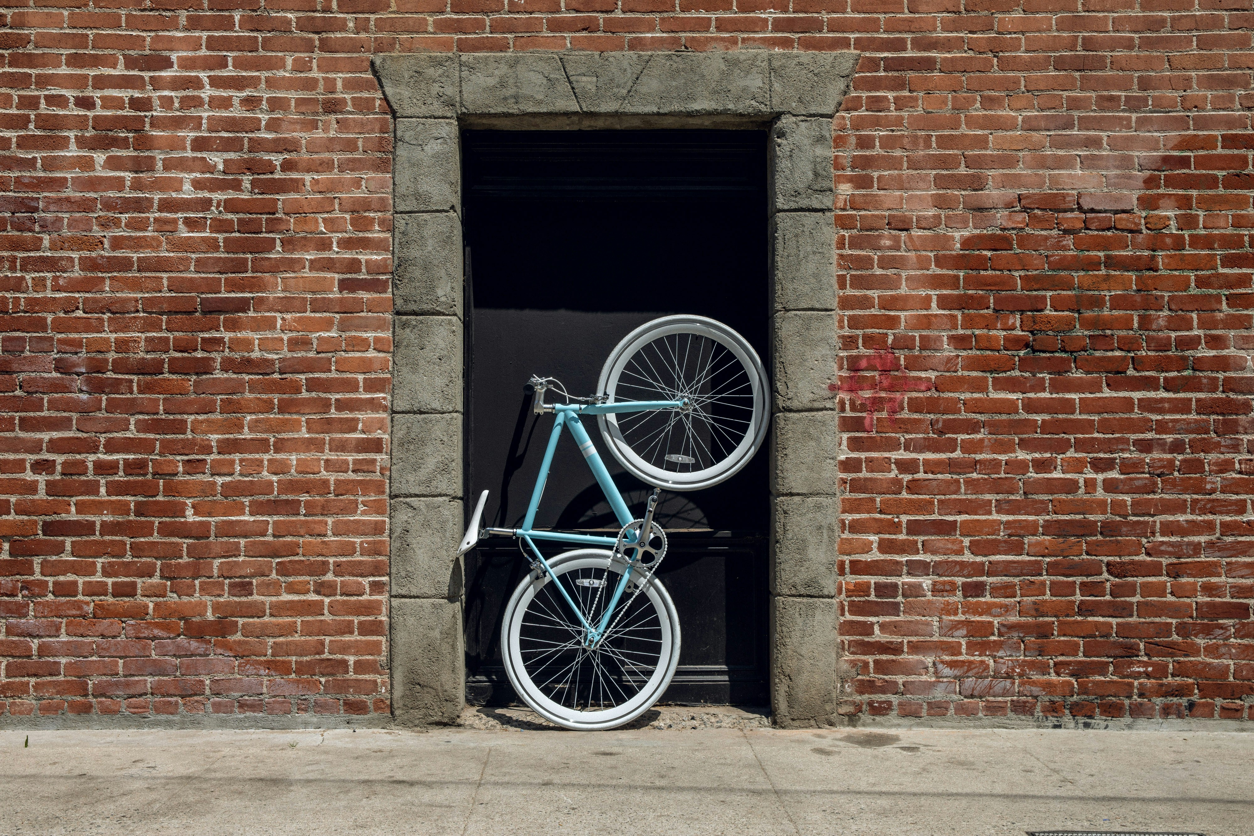 自転車スタンドない、保管に困る