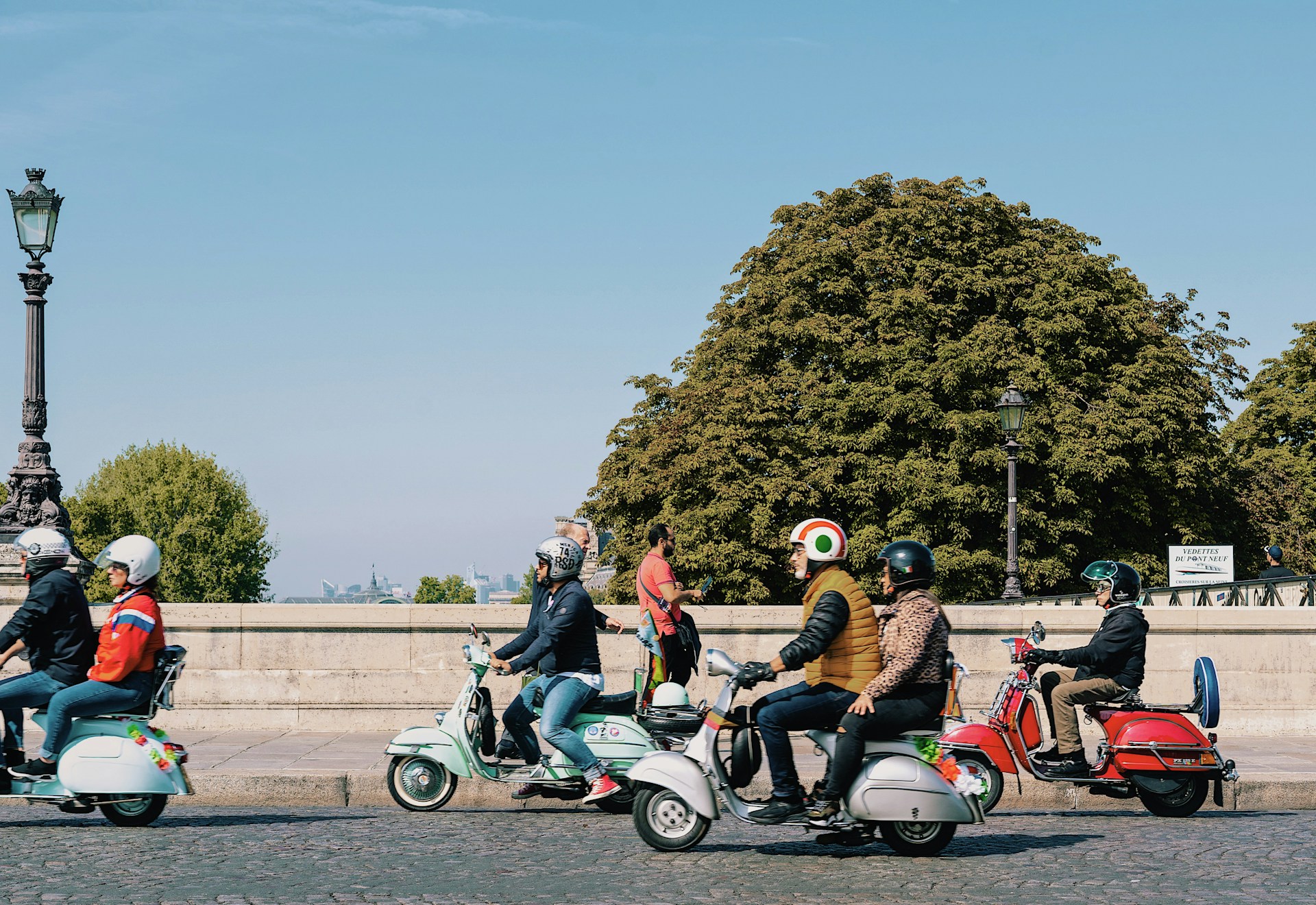 white and black motor scooter