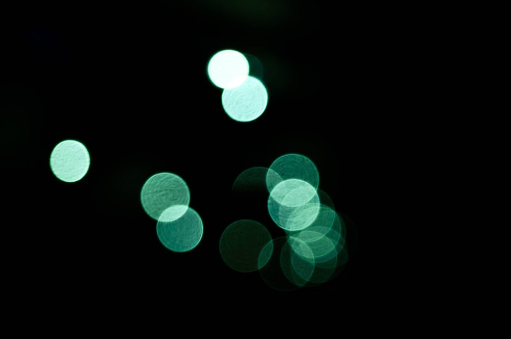 Luz bokeh verde