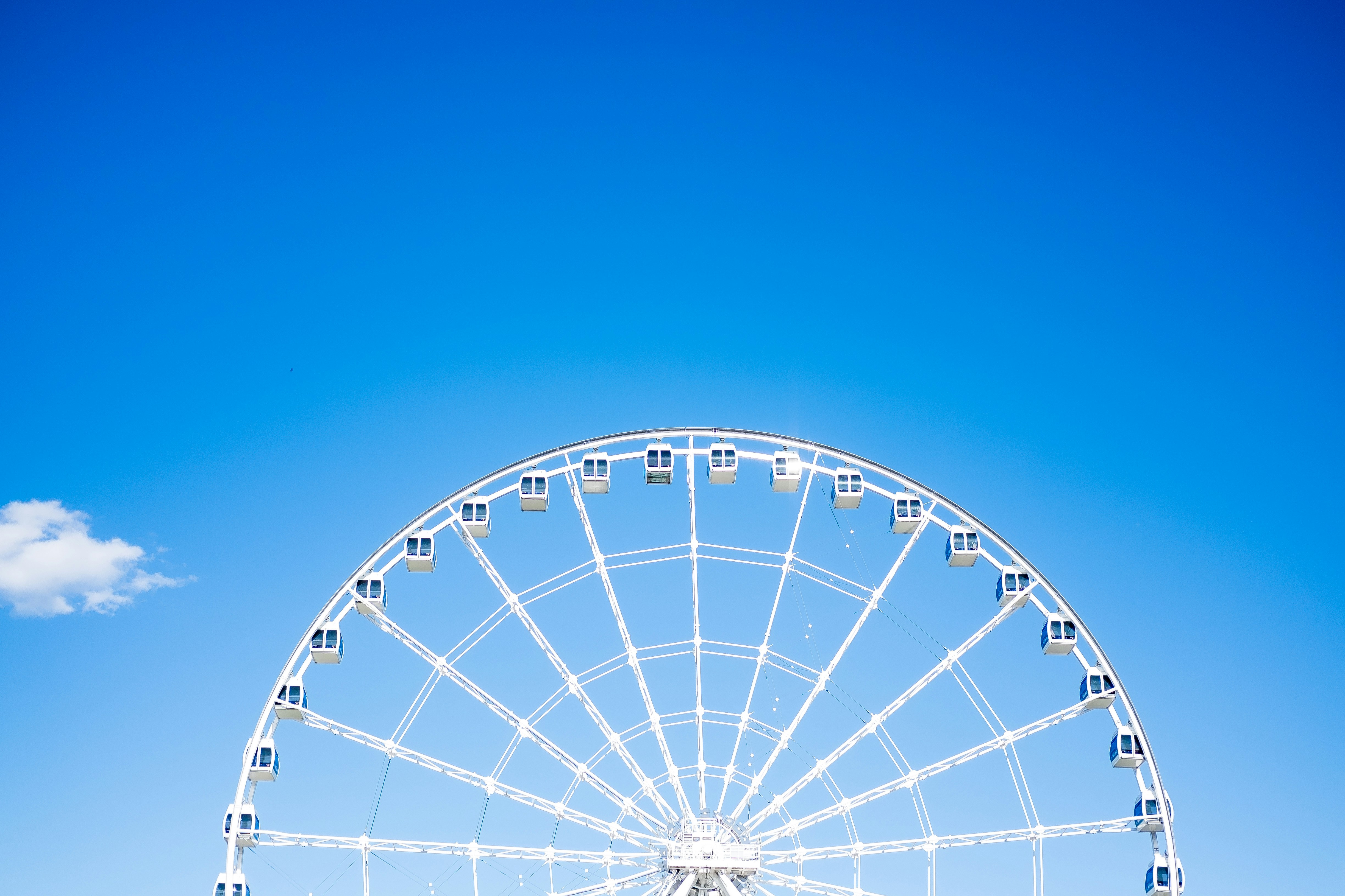 white Ferris wheel