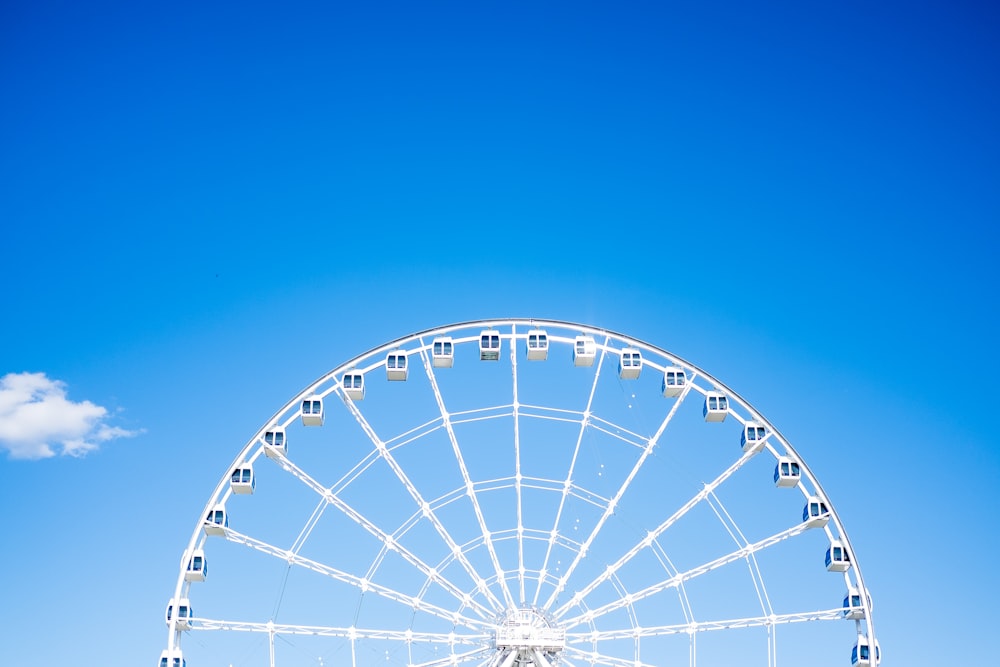 white Ferris wheel