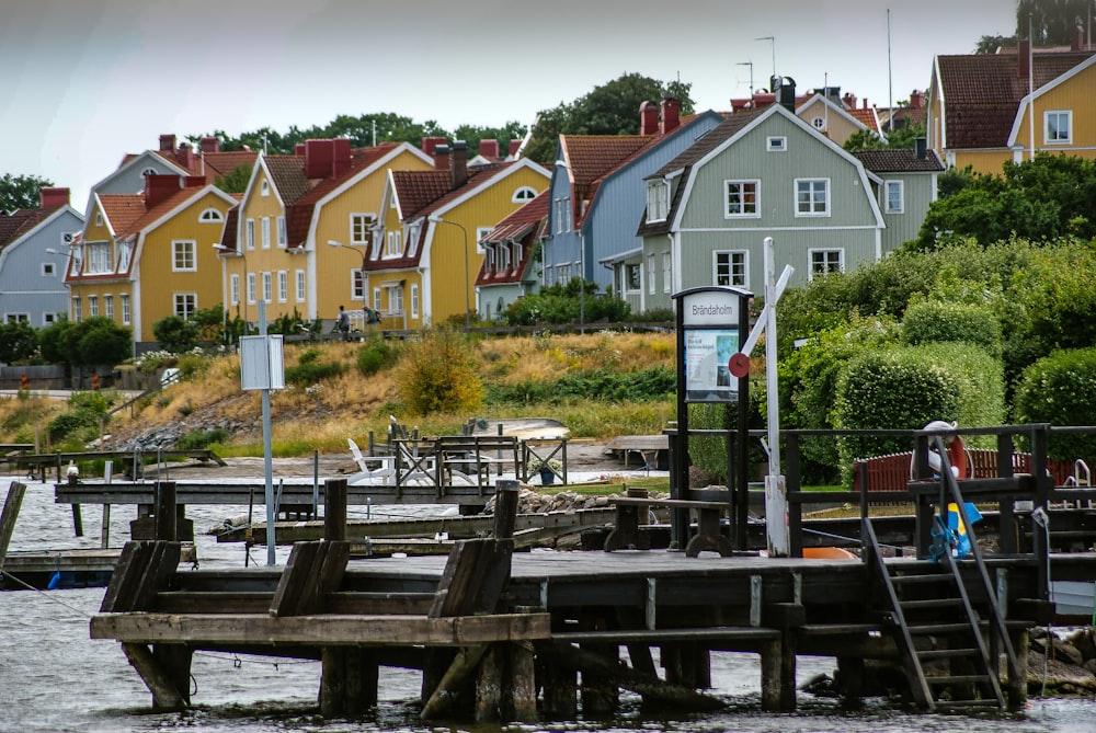 woman standing on wooden dock