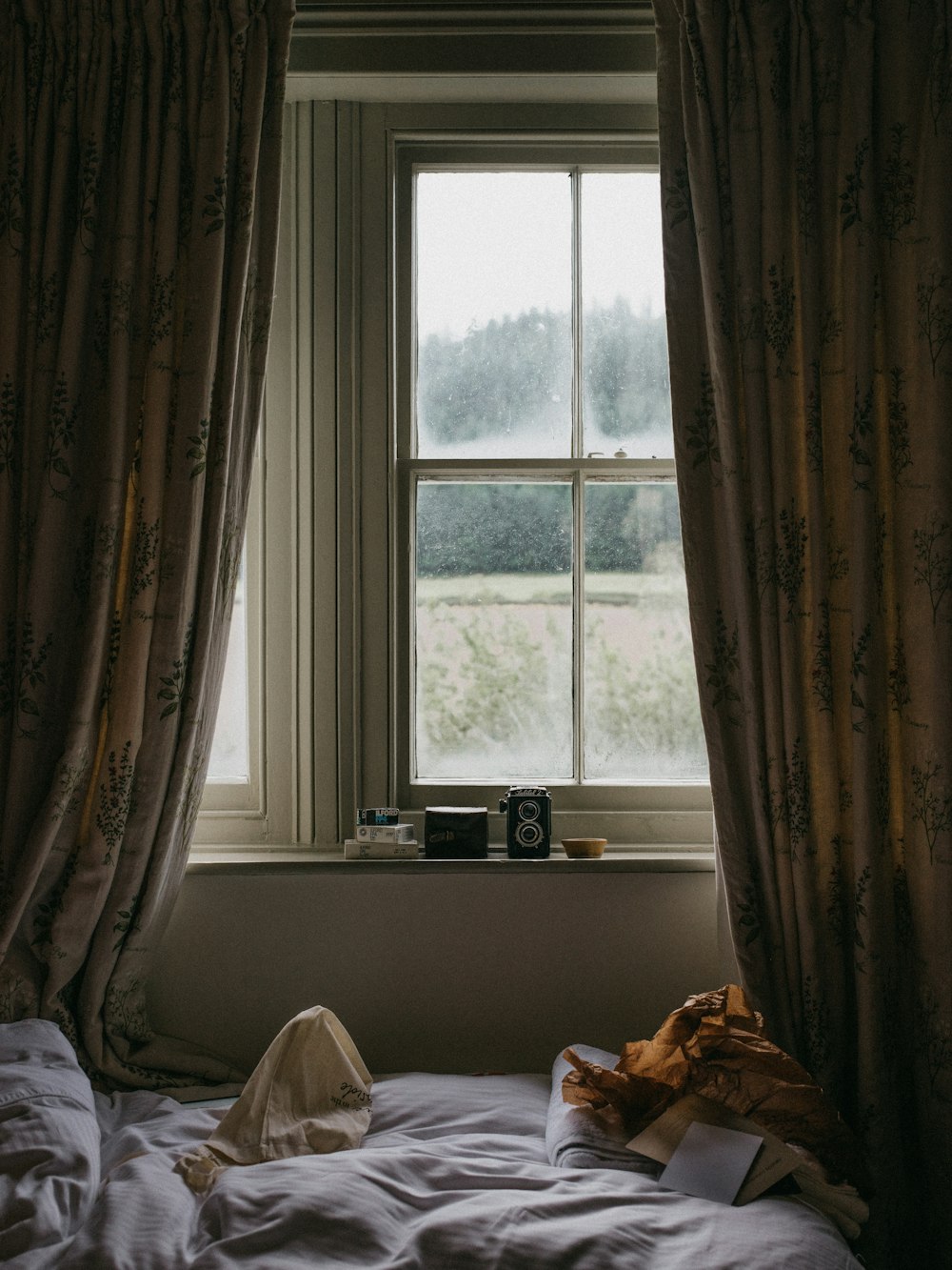 Bed Beside Window With Curtains During Day Photo Free Grey Image On Unsplash Bed Beside Window With Curtains During Day Photo Free Grey Image On Unsplash