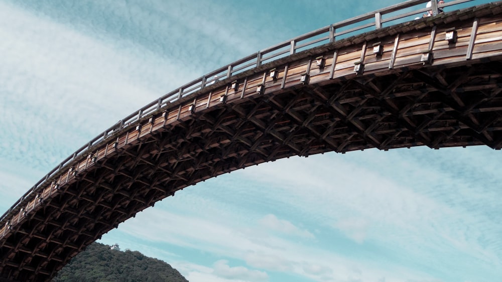 brown wooden bridge