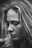 grayscale photography of woman glancing her right side
