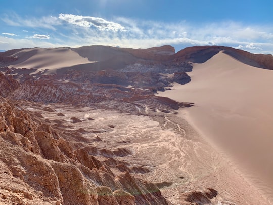 brown and white mountain painting in The three Marias Valley of the Moon Chile