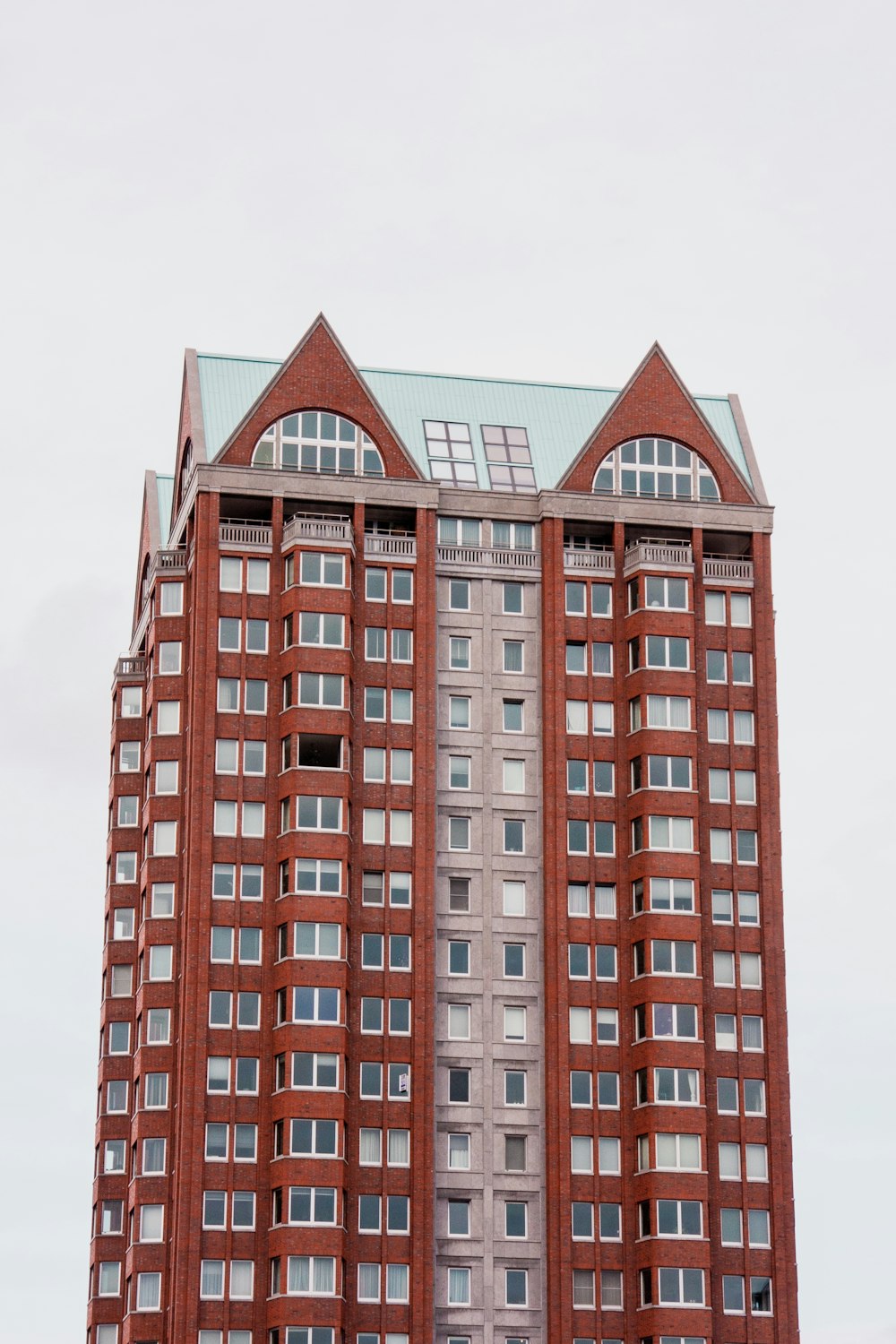 brown and white concrete building