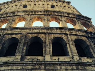 A historical image of an ancient stone structure.