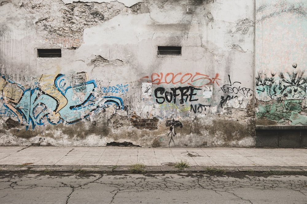 graffiti sur le mur