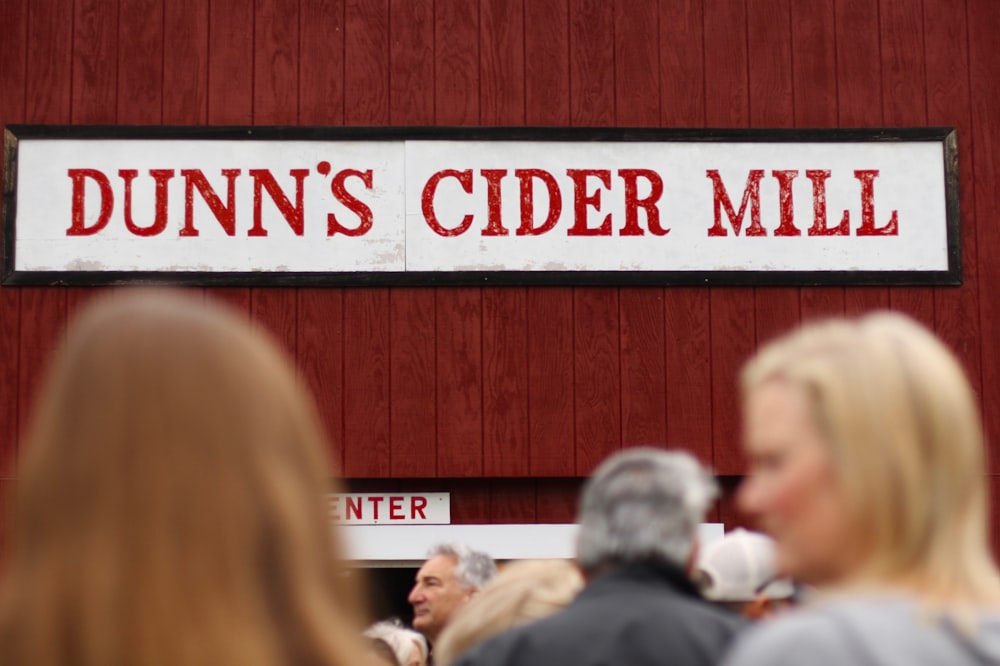 Dunn's Cider Mill signage