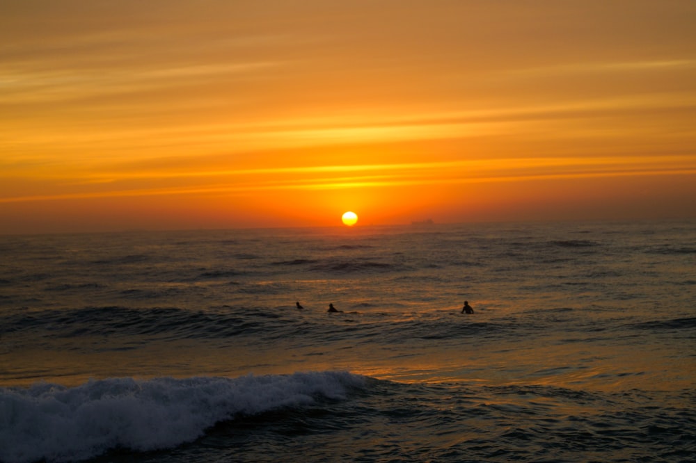 ocean wave at golden hour