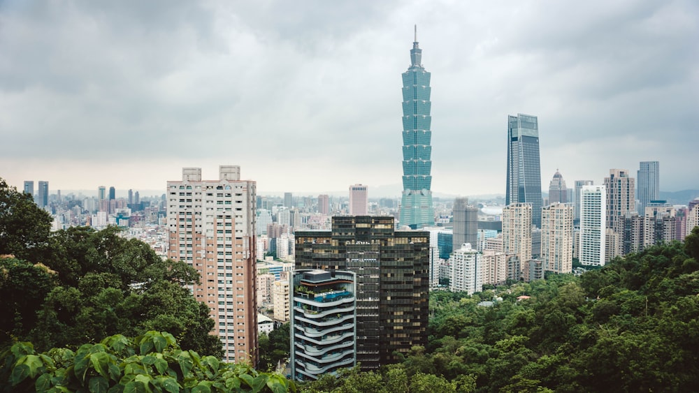 aerial view of buildings and trees during daytime