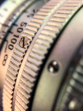 Close-up of a handcrafted watch with personalized engraving on the dial