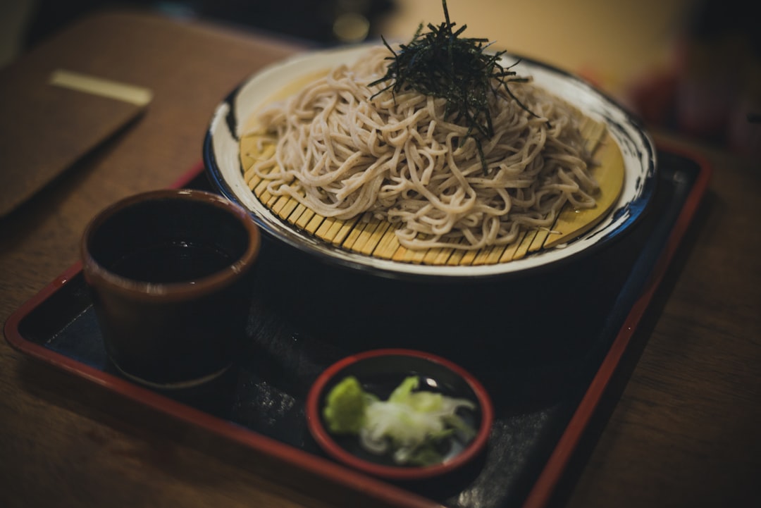 plate of noodles