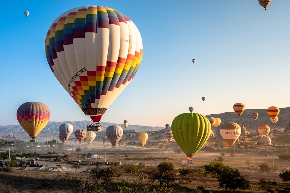 multicolored hot air balloon in the sky during daytime