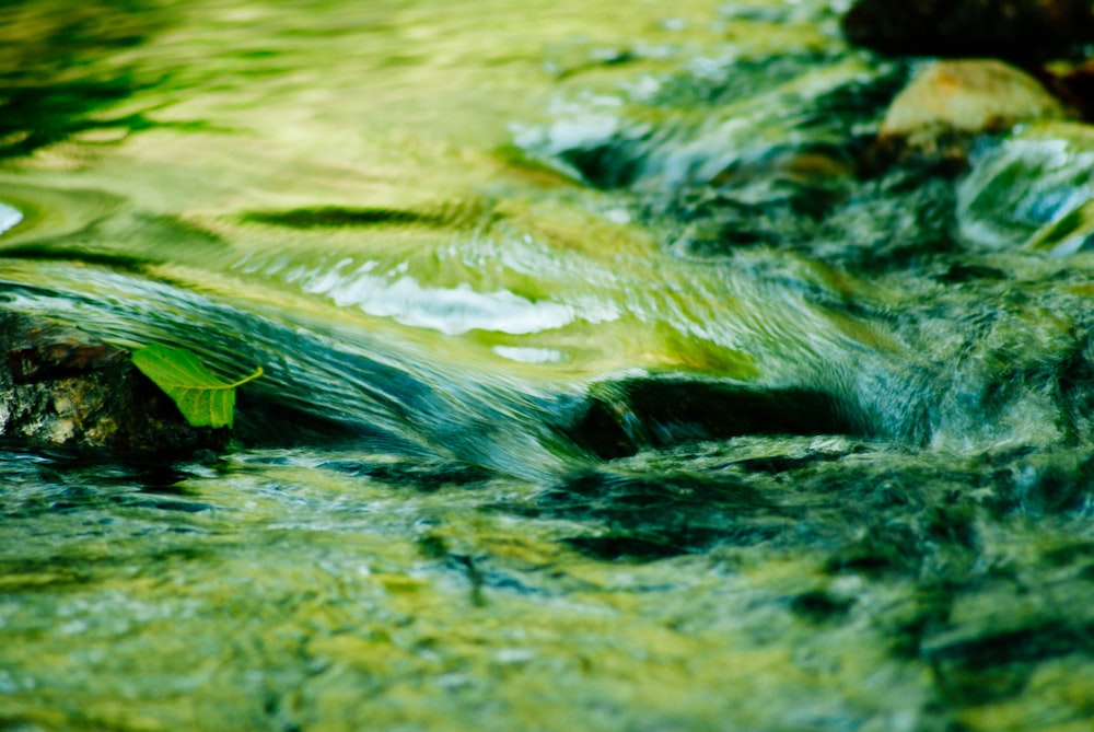 a close up of a stream of water