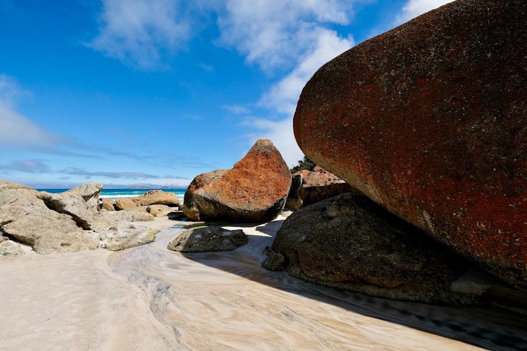 rock formations near body of water