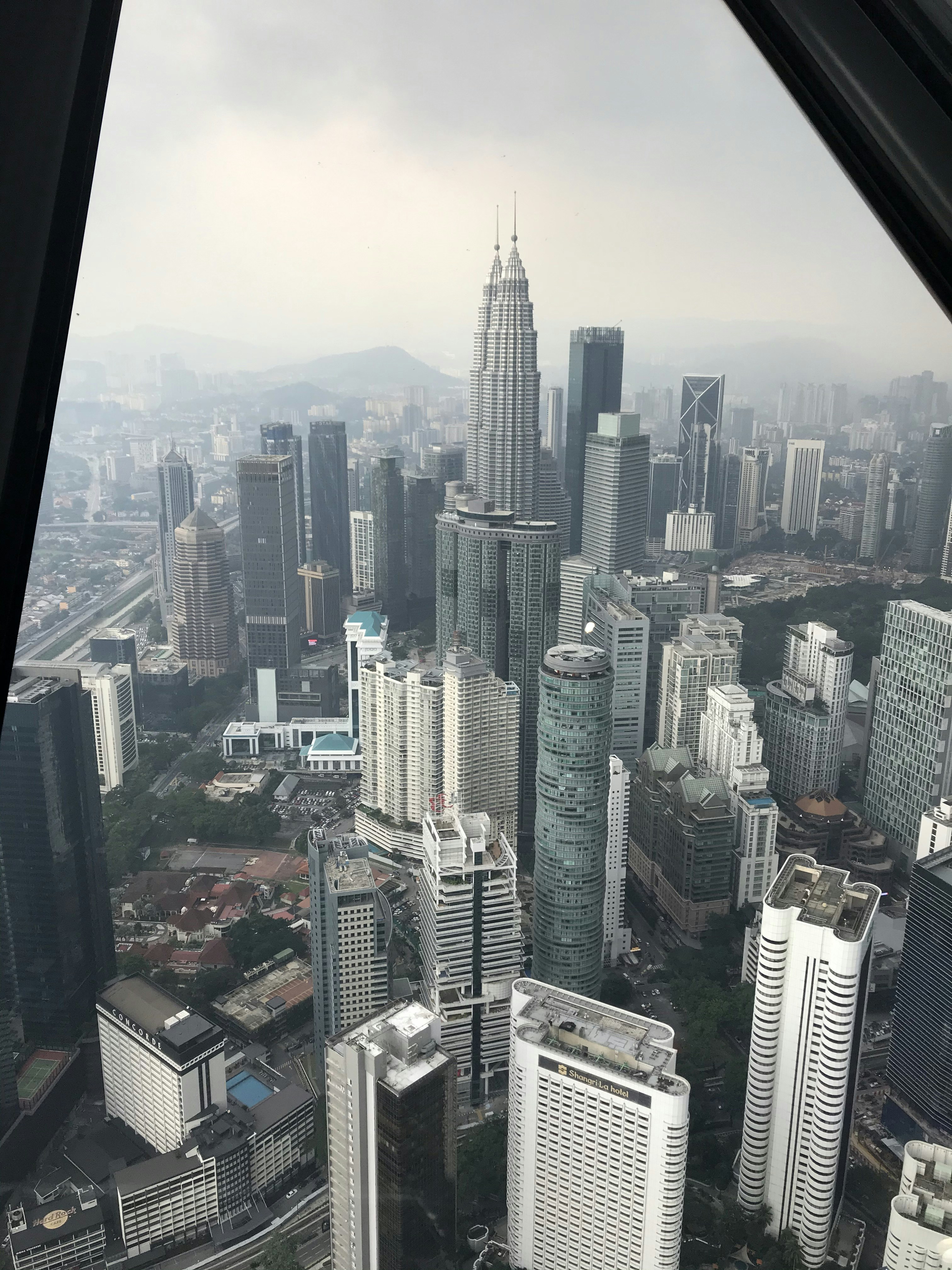 Kuala Lumpur was ranked 10th among cities to have most buildings above 100 metres with a combined height of 34,035 metres from its 244 high rise buildings[1]. As of 2019, the city of Kuala Lumpur has over 1,900[2] completed high-rises building, of which over 700 are buildings standing taller than 100 m (328 ft); 170 buildings over 150 m (492 ft), 42 buildings over 200 m (656 ft) and 5 buildings over 300 m (984 ft), the majority of it being located in the KLCC, Golden Triangle, Mont' Kiara and Old Downtown[3]. The tallest building in Kuala Lumpur is Petronas Twin Towers were the tallest buildin