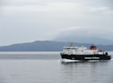 white and black ship on ocean