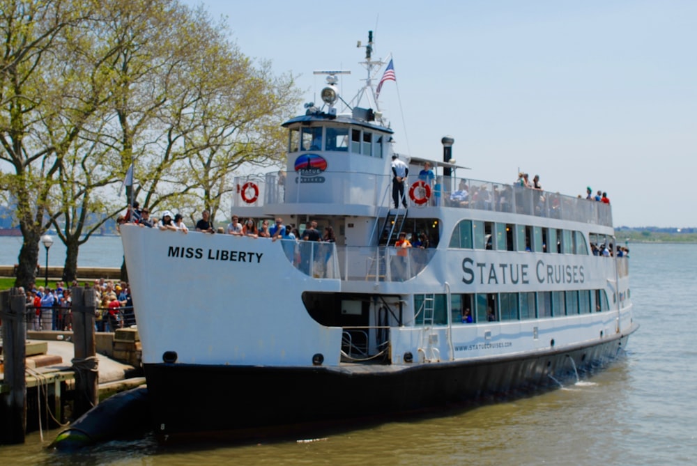 white passenger boat