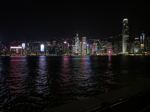 A beautiful view of Busan's skyline at night.