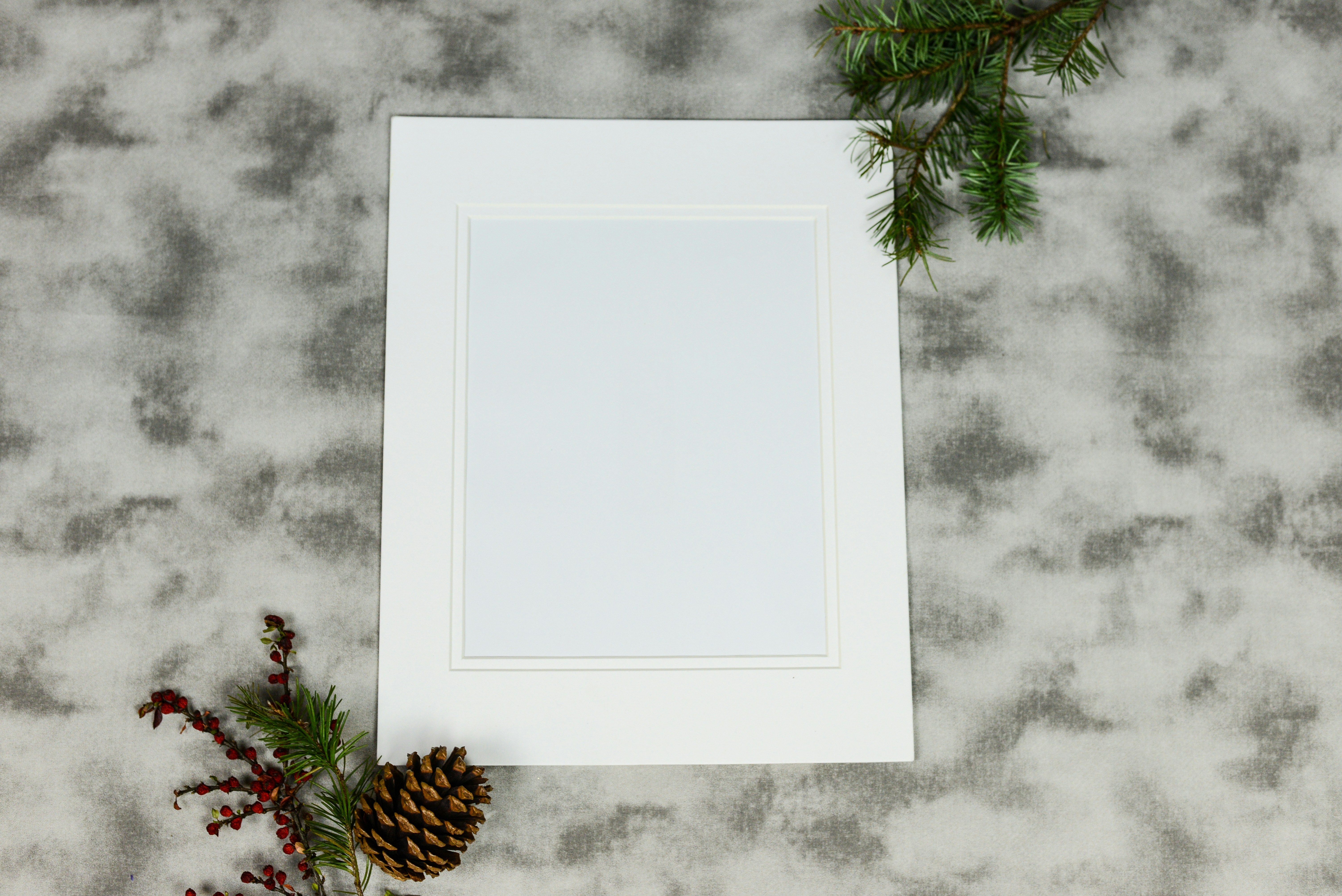 A minimalist Christmas list on a clean, white background