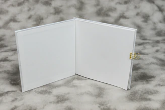 A neat folder on a desktop containing newly created blank pages.