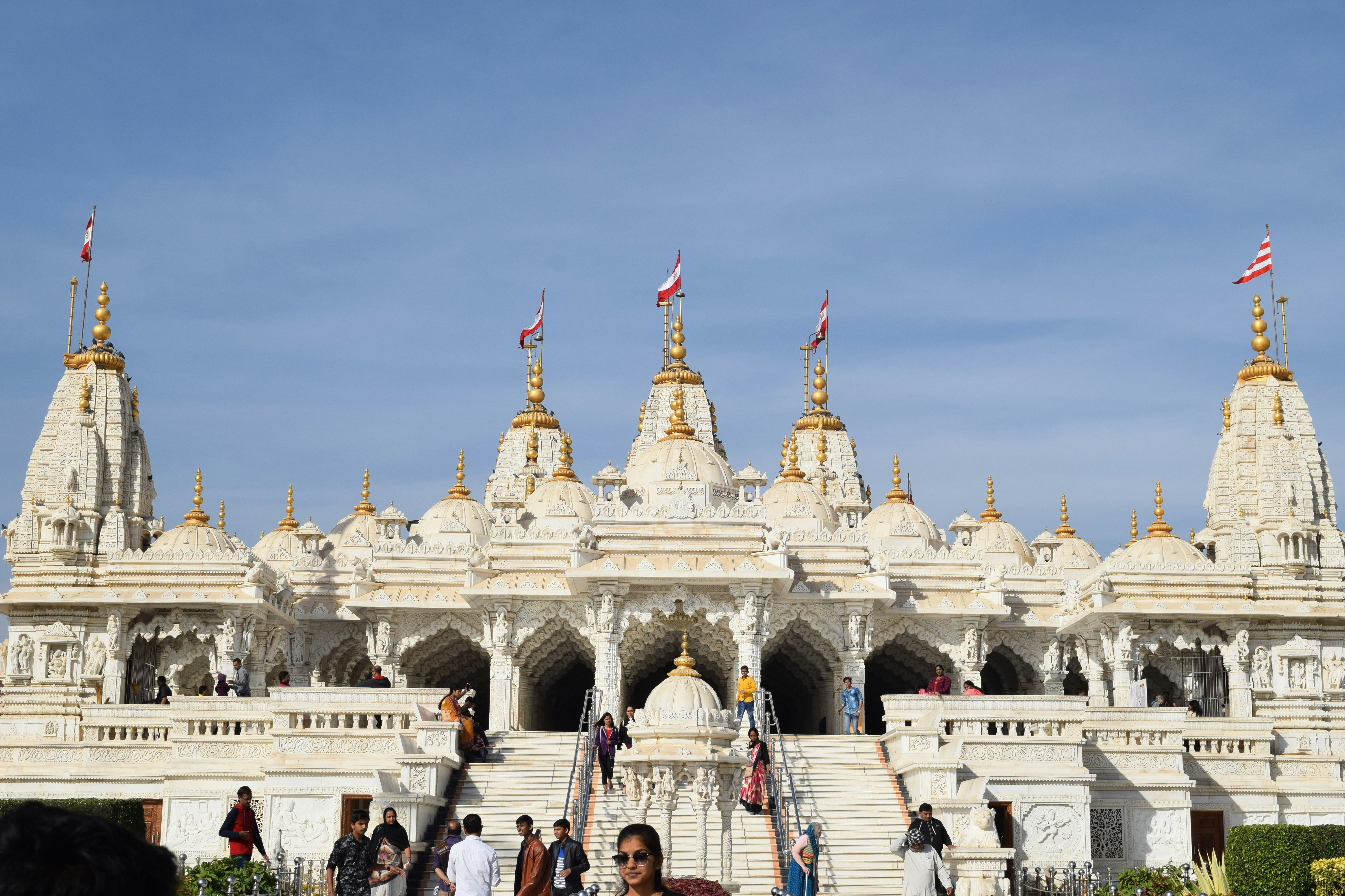 white painted temple