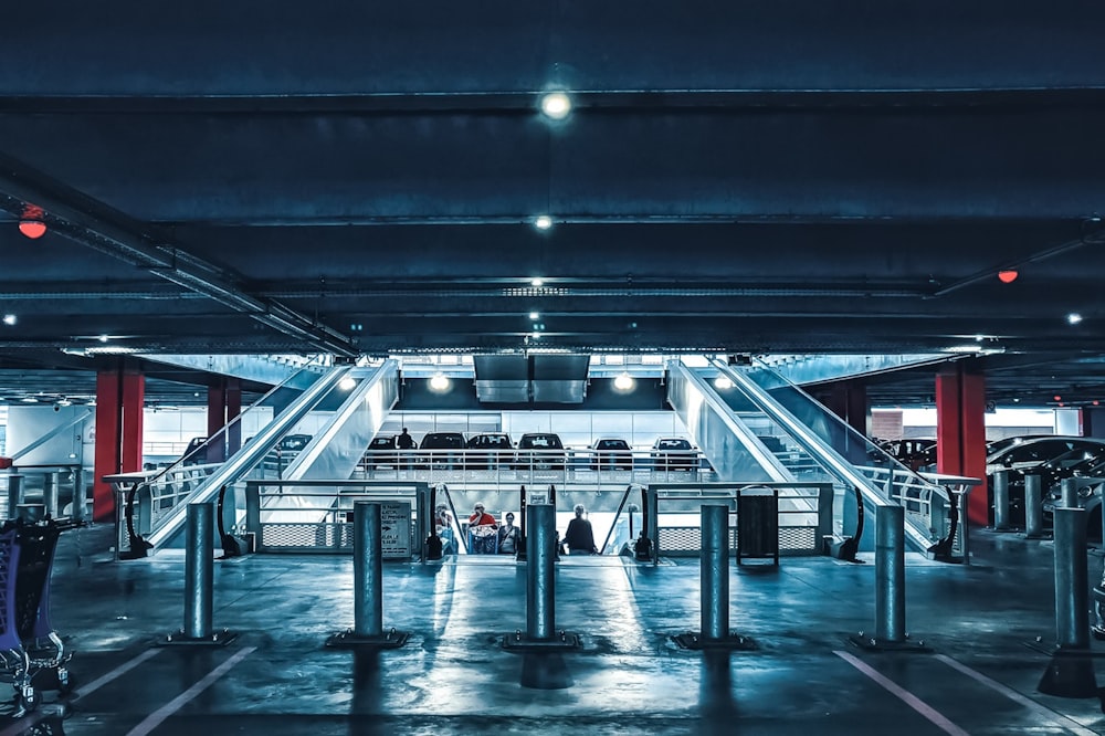 gray escalator