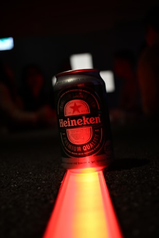 A vibrant image showcasing Heineken products in a distribution setting.