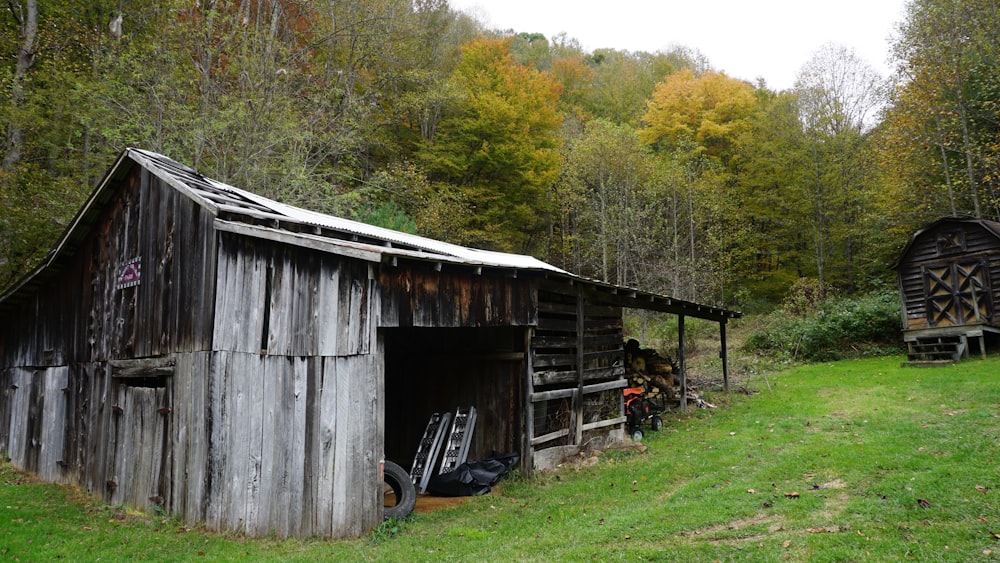 white and gray wooden house