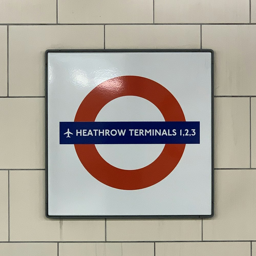 Señalización de la terminal de Heathrow