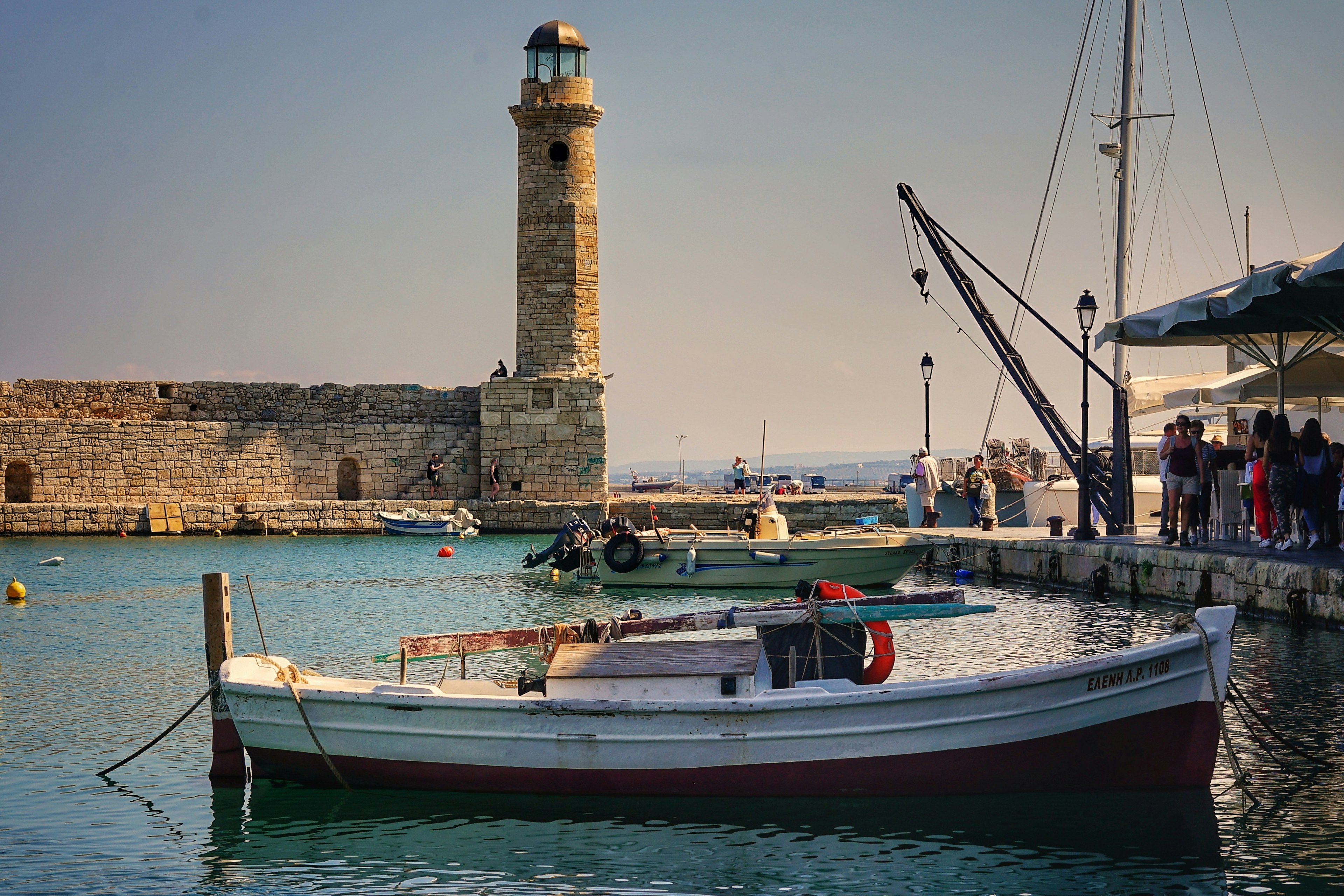 il panorama romantico a rethymno, creta