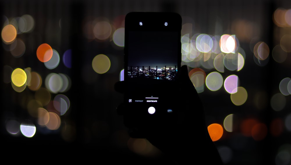 Smartphone Android y luces boke