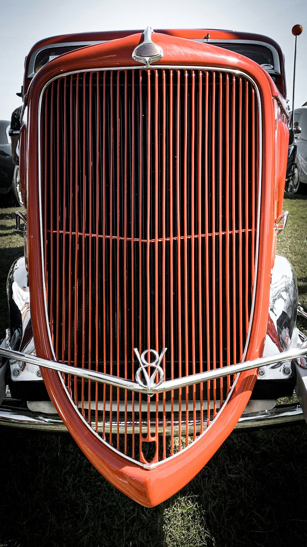 vintage red vehicle