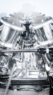 A high-quality image of aerospace components manufactured by Vorel.