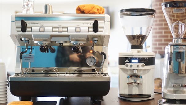 white coffeemaker