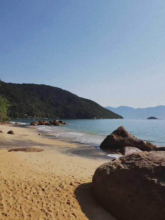 rocks near ocean in Parque da Ilha Grande Brasil