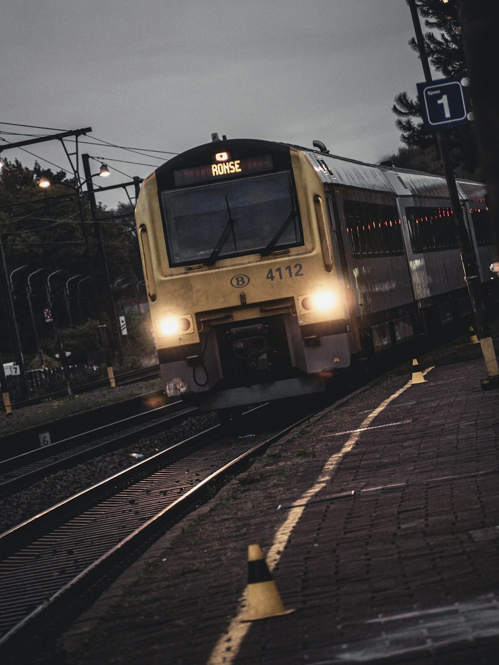 shallow focus photo of brown train