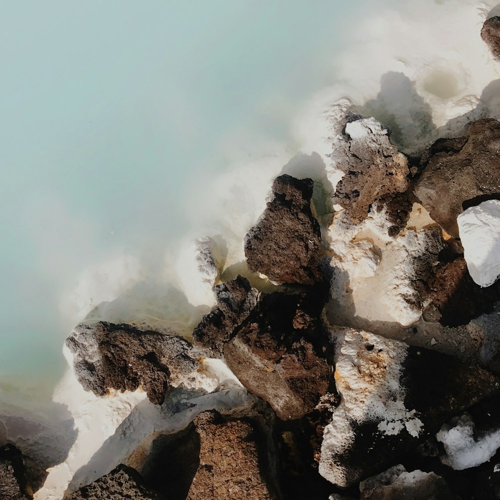 rock formation near the ocean