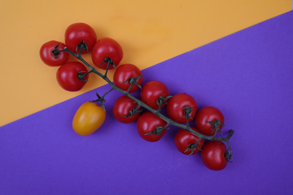 red and yellow fruits