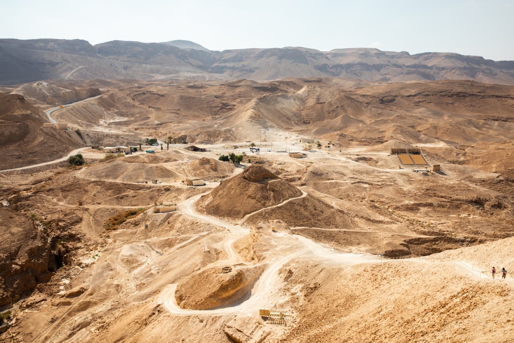 aerial photography of mountain