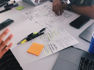 man sitting near table