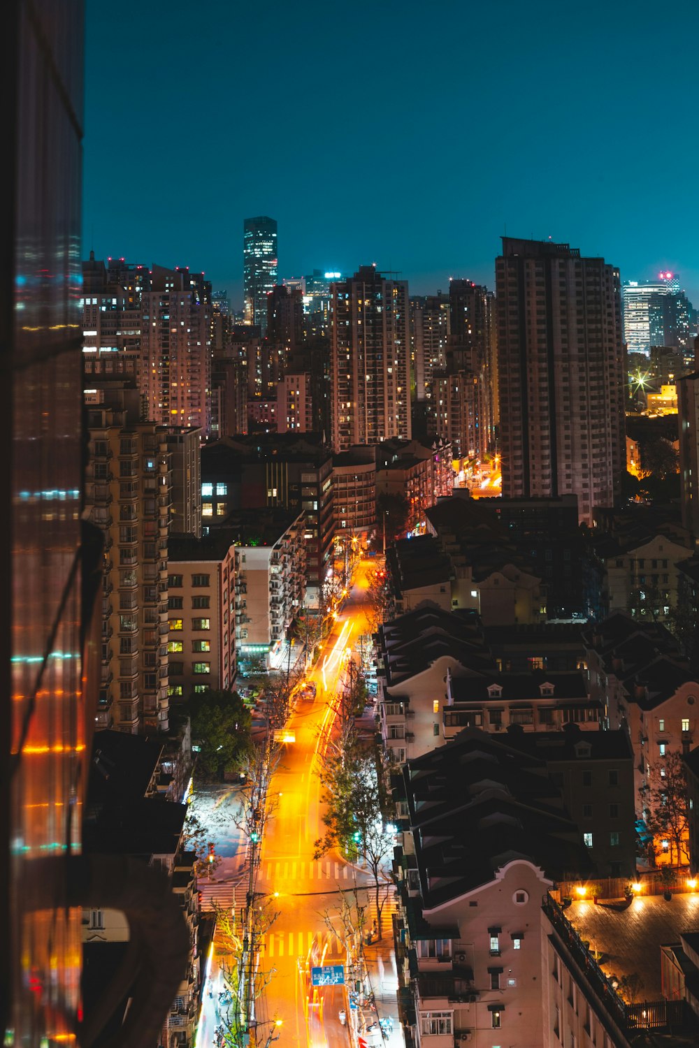 lighted cityscape during nighttime